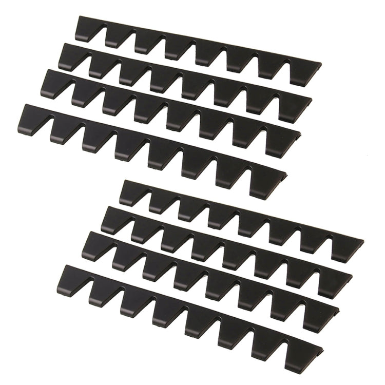 Kit protezione paraurti modificato per auto nero, Black