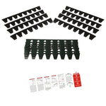 Kit protezione paraurti modificato per auto nero, Black