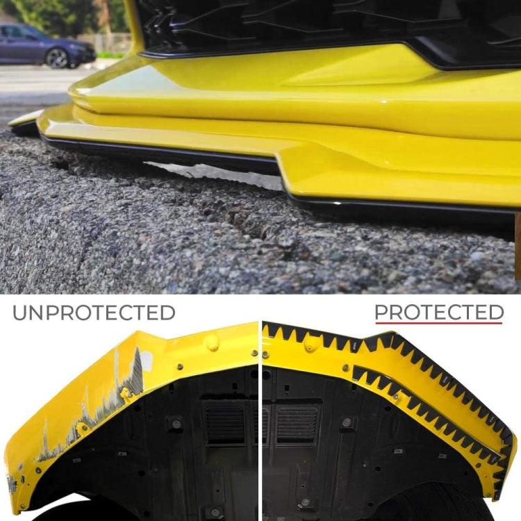 Kit protezione paraurti modificato per auto nero, Black