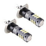1 paio di fendinebbia LED per auto H1 DC12V/5W con perline lampada SMD-2016 da 42 LED, H1 (Ice Blue Light), H1 (White Light), H1 (Yellow Light)