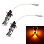 1 paio di fendinebbia LED per auto H3 DC12V/5W con perline lampada SMD-2016 da 42 LED, H3 (Ice Blue Light), H3 (White Light), H3 (Yellow Light)