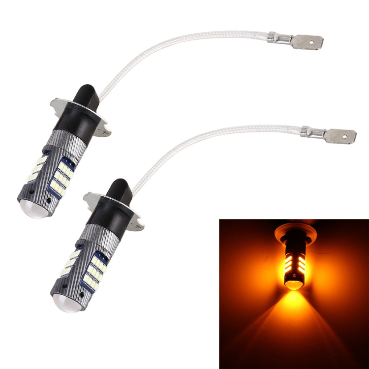 1 paio di fendinebbia LED per auto H3 DC12V/5W con perline lampada SMD-2016 da 42 LED, H3 (Ice Blue Light), H3 (White Light), H3 (Yellow Light)