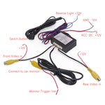 Telecamera per punto cieco destro dell'auto, commutazione dell'immagine di retromarcia, scatola di controllo bidirezionale per vista anteriore e posteriore, Two-way Control Box