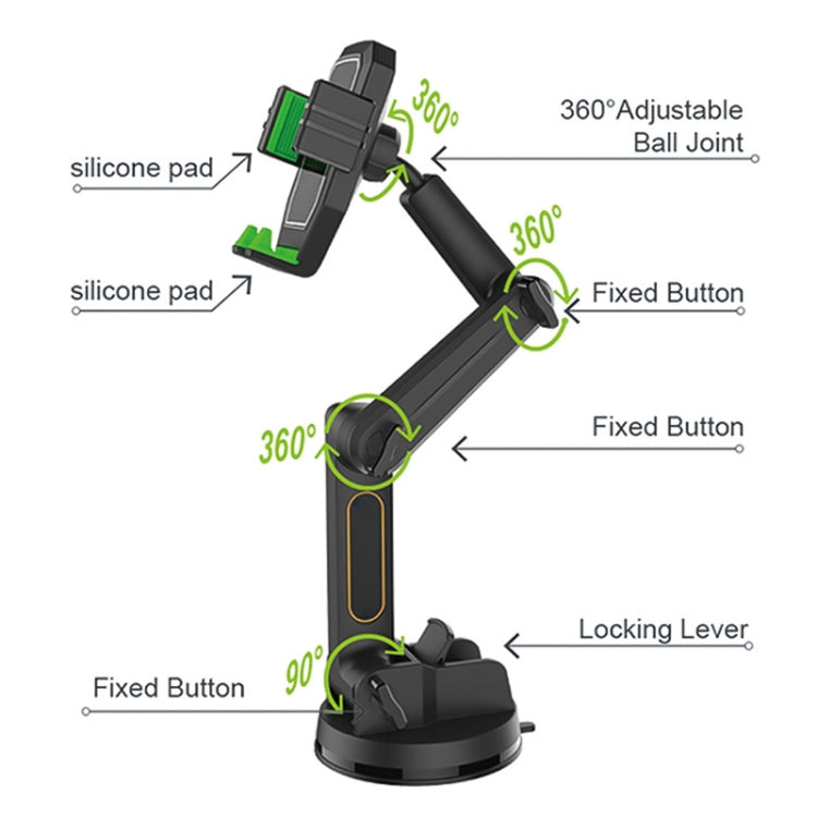 Supporto per cellulare a ventosa per camion, Suction Cup Mobile Phone Holder