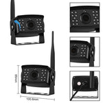 PZ710-W Monitor digitale a schermo diviso per retrovisione wireless da 7 pollici per auto con quattro registrazioni, Four Record