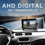 PZ710-W Monitor digitale a schermo diviso per retrovisione wireless da 7 pollici per auto con quattro registrazioni, Four Record