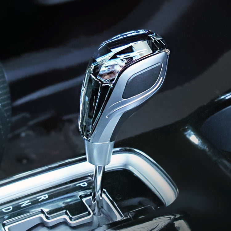 Pomello del cambio in cristallo colorato con ricarica USB universale per auto, Crystal Gear Shift Knob