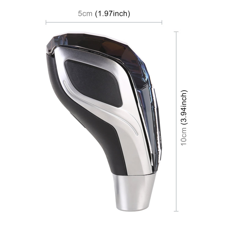 Pomello del cambio in cristallo colorato con ricarica USB universale per auto, Crystal Gear Shift Knob