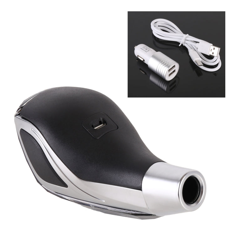 Pomello del cambio in cristallo colorato con ricarica USB universale per auto, Crystal Gear Shift Knob
