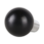 Resina a sfera rotonda piccola per auto universale + pomello del cambio in metallo in fibra di carbonio, Small Round Ball (Black), Small Round Ball (White)