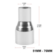 Giunto per tubo di scarico modificato per auto da 51-76 mm, 51-76mm