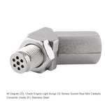 Adattatore M18x1,5 per sensore di ossigeno per auto da 45 gradi, 45 Degree