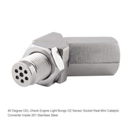 Adattatore M18x1,5 per sensore di ossigeno per auto da 45 gradi, 45 Degree