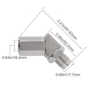 Adattatore M18x1,5 per sensore di ossigeno per auto da 45 gradi, 45 Degree