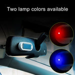 Spia LED antifurto per auto a energia solare, Blue, Red