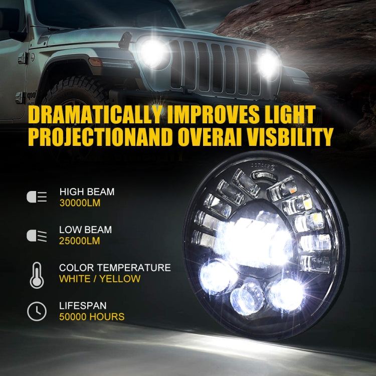 Fari a LED sfumati Matrix per auto da 7 pollici per Jeep Wrangler, 7 inch Matrix