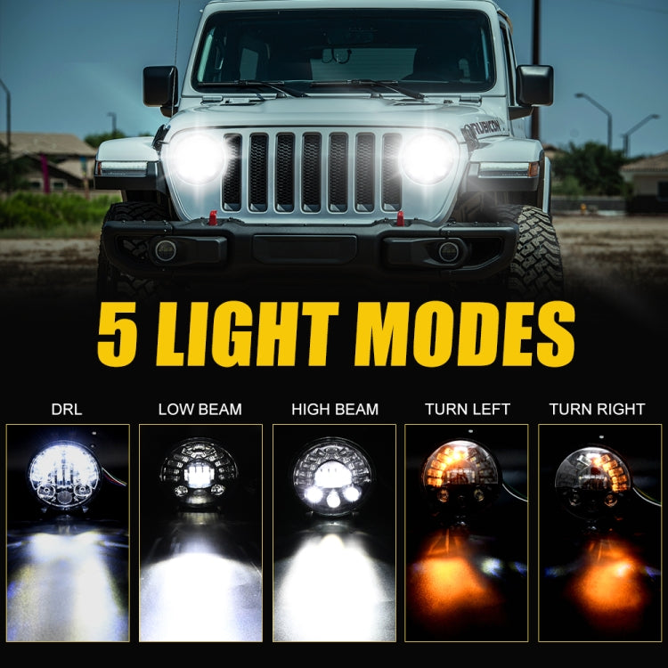 Fari a LED sfumati Matrix per auto da 7 pollici per Jeep Wrangler, 7 inch Matrix