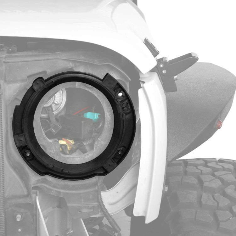 Staffa interna in plastica per faro da 1 paio da 7 pollici per Jeep Wrangler JK 2007-2017, Plastic Inside