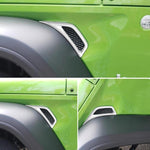 Pannello decorativo per presa d'aria laterale parafango auto per Jeep Wrangler JL 2018-2020