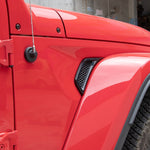 Pannello decorativo per presa d'aria laterale parafango auto per Jeep Wrangler JL 2018-2020