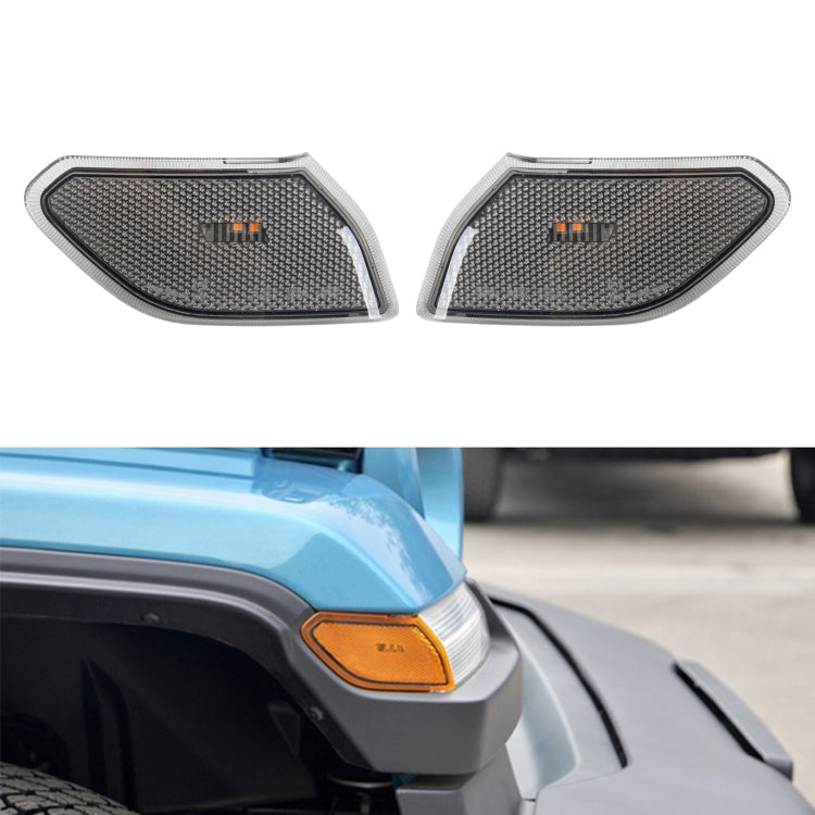 Auto annerita ruota sopracciglio luce laterale indicatore di direzione lampada targa foglia per Jeep Wrangler JL 2018-, Black