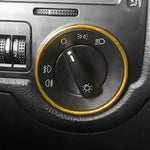 Anello decorativo per interruttore fari auto per Volkswagen Golf
