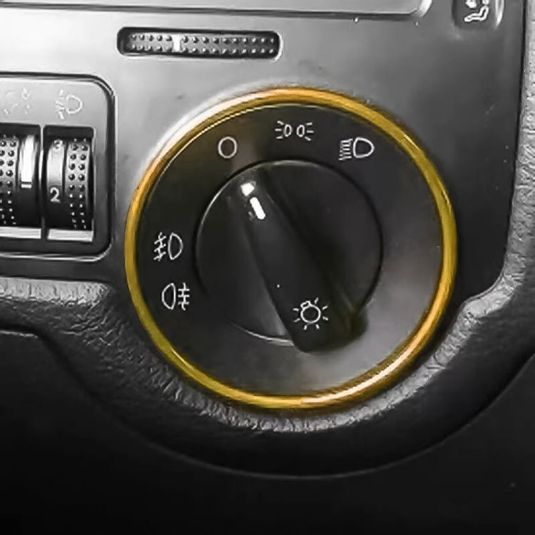Anello decorativo per interruttore fari auto per Volkswagen Golf