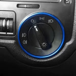 Anello decorativo per interruttore fari auto per Volkswagen Golf
