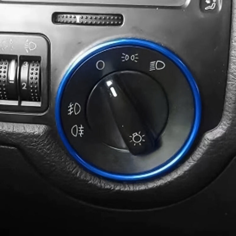 Anello decorativo per interruttore fari auto per Volkswagen Golf