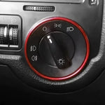 Anello decorativo per interruttore fari auto per Volkswagen Golf