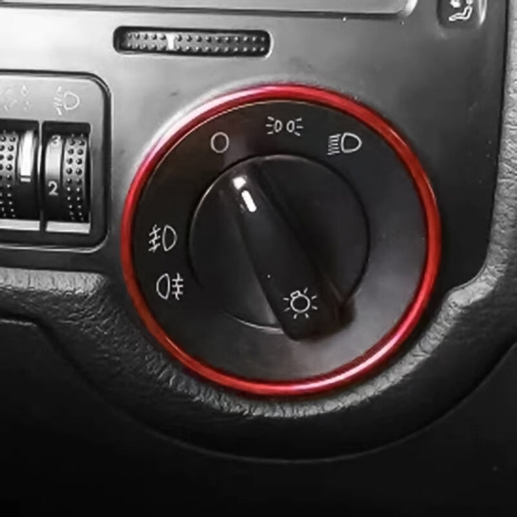 Anello decorativo per interruttore fari auto per Volkswagen Golf