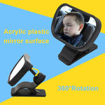 Specchietto retrovisore per osservazione del seggiolino di sicurezza per bambini da auto da 2 pezzi, Safety Seat Viewing Rearview Mirror