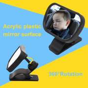 Specchietto retrovisore per osservazione del seggiolino di sicurezza per bambini da auto da 2 pezzi, Safety Seat Viewing Rearview Mirror