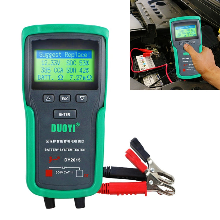 Tester digitale per batteria auto DUOYI DY2015