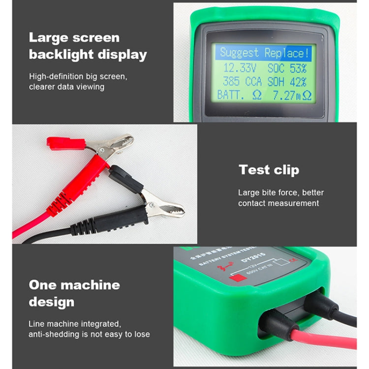 Strumenti diagnostici digitali per tester batteria per auto DUOYI DY2015, DY2015