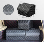 Scatola portaoggetti pieghevole per bagagliaio dell'auto, dimensioni medie a quadretti: 40 x 32 x 30 cm, Checkered 40 x 32 x 30cm (Beige), Checkered 40 x 32 x 30cm (Black Red)