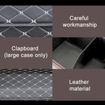 Scatola portaoggetti pieghevole per bagagliaio dell'auto, dimensioni medie a quadretti: 40 x 32 x 30 cm, Checkered 40 x 32 x 30cm (Beige), Checkered 40 x 32 x 30cm (Black Red)