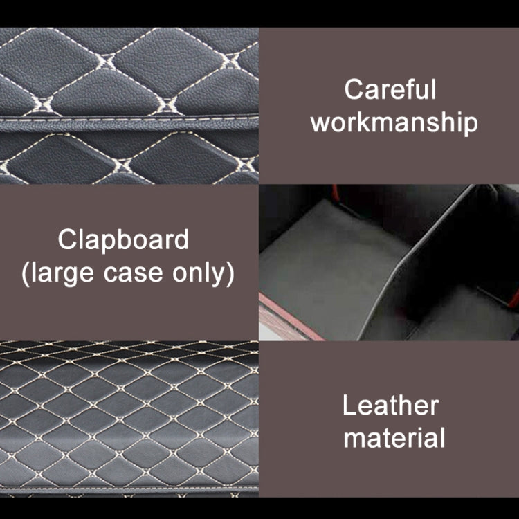 Scatola portaoggetti pieghevole per bagagliaio dell'auto, dimensioni medie a quadretti: 40 x 32 x 30 cm, Checkered 40 x 32 x 30cm (Beige), Checkered 40 x 32 x 30cm (Black Red)