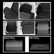 Scatola portaoggetti pieghevole per bagagliaio dell'auto, dimensioni medie a quadretti: 40 x 32 x 30 cm, Checkered 40 x 32 x 30cm (Beige), Checkered 40 x 32 x 30cm (Black Red)