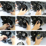 1 paio di zavorra HID per auto D2S serie D per fari a LED DC12V 35W 6000K 7000LM, perlina lampada CSP, D2S