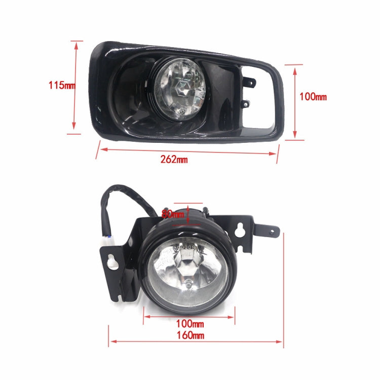 1 paio di fendinebbia anteriori modificati per auto per Honda Civic 1999-2000, For Honda Civic 1999-2000 (White Light), For Honda Civic 1999-2000 (Yellow Light)