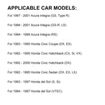 Asta stabilizzatrice sospensione posteriore modificata per auto per Honda Civic EK