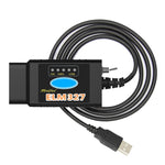 Cavo diagnostico guasti auto USB OBD ELM327 V1.5 con interruttore, ELM327 V1.5 with Switch (Black), ELM327 V1.5 with Switch (Orange)