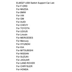 Cavo diagnostico guasti auto USB OBD ELM327 V1.5 con interruttore, ELM327 V1.5 with Switch (Black), ELM327 V1.5 with Switch (Orange)