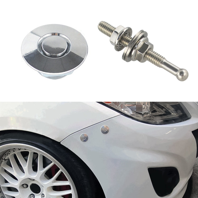 Kit clip blocco perni cofano auto 54mm in alluminio