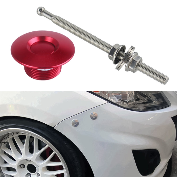 Kit clip blocco perni cofano auto 100mm in alluminio
