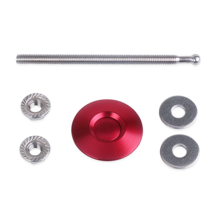 Kit clip di blocco perni per cappuccio in billet con pulsante rapido a perni rapidi da 100 mm, 100mm (Red), 100mm (Blue), 100mm (Black), 100mm (Silver)