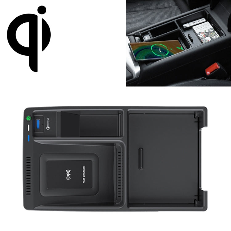 HFC-1050 Caricabatterie wireless standard Qi per auto Ricarica rapida da 10 W per Audi A4L 2017-2022, guida a sinistra, HFC-1050