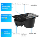HFC-1052 Caricabatterie wireless standard Qi per auto 15W/10W Ricarica rapida per Audi A6L 2019-2022, guida a sinistra, HFC-1052