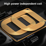 HFC-1052 Caricabatterie wireless standard Qi per auto 15W/10W Ricarica rapida per Audi A6L 2019-2022, guida a sinistra, HFC-1052